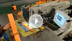 拴紧器自动缝纫机快速工作视频